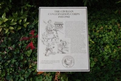 The Civilian Conservation Corps Marker. Click for full size. The Civilian Conservation Corps Marker image. Click for full size.