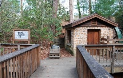 The Oconee Waterwheel and Marker image. Click for full size.