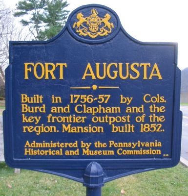 Fort Augusta Marker image. Click for full size.