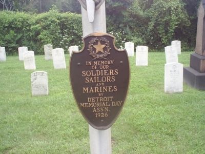 Soldiers, Sailors, and Marines Marker. Click for full size. Soldiers, Sailors, and Marines Marker image. Click for full size.