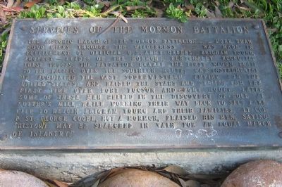 Services of the Mormon Battalion Marker image. Click for full size.