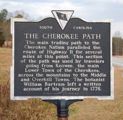 The Cherokee Path Marker - Front image. Click for full size.