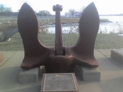 Anchor and SS Edmund Fitzgerald Marker image. Click for full size.