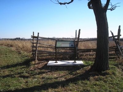Marker on the Monmouth Battlefield image. Click for full size.