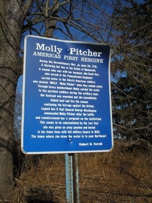 Molly Pitcher Marker image. Click for full size.