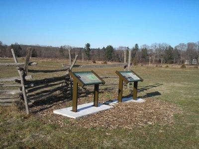 Marker on the Monmouth Battlefield image. Click for full size.