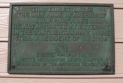John Paul Jones House Marker. Click for full size. John Paul Jones House Marker image. Click for full size.