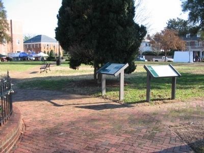 Markers in Hurkamp Park. Click for full size. Markers in Hurkamp Park image. Click for full size.