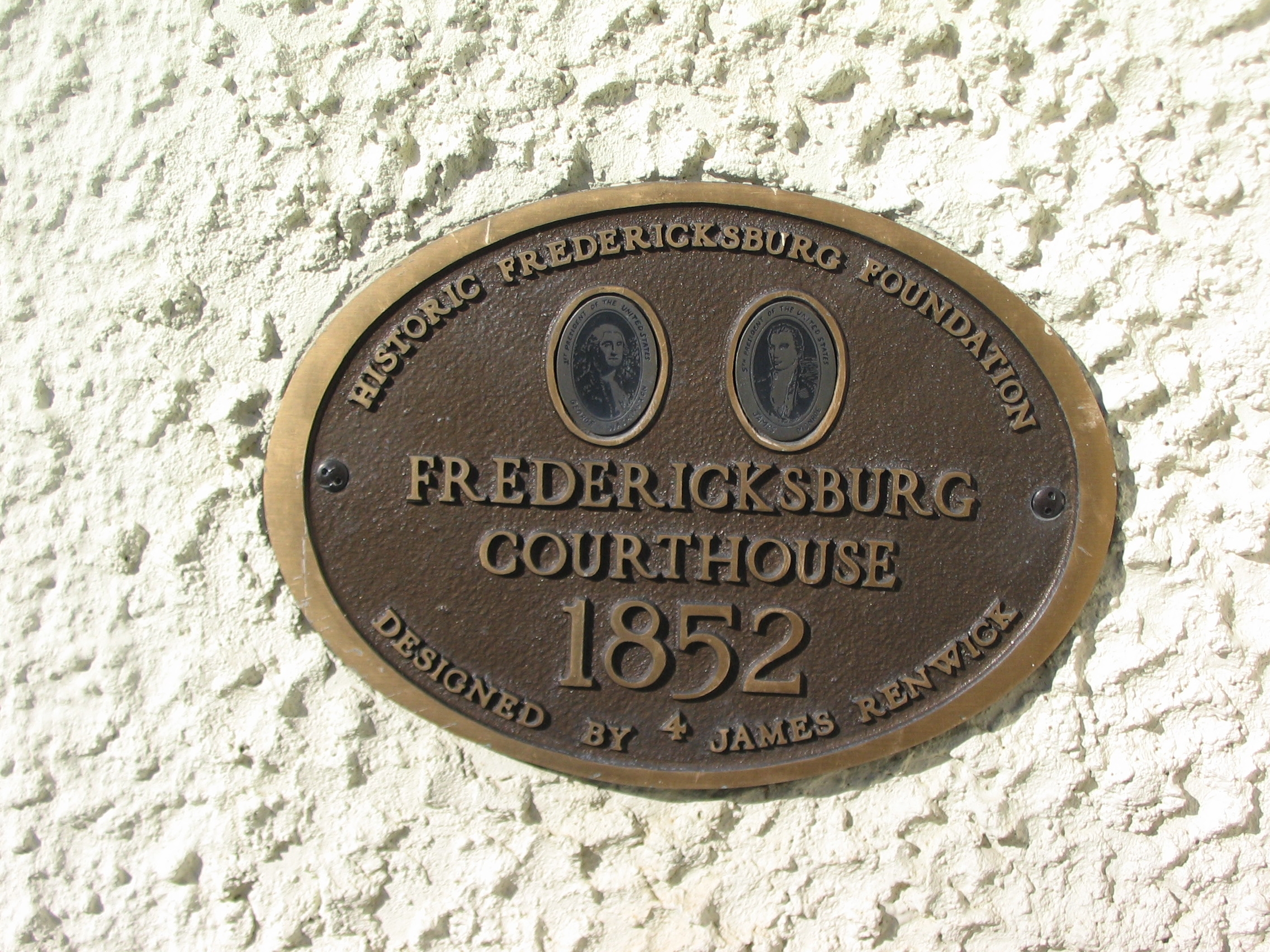 Historic Fredericksburg Foundation Plaque