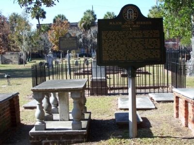 Major John Berrien (1759-1815) Marker, in Colonial park Cemetery, Savannah. Click for full size. Major John Berrien (1759-1815) Marker, in Colonial park Cemetery, Savannah image. Click for full size.