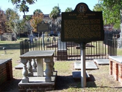 Major John Berrien (1759-1815) Marker, in Colonial park Cemetery, Savannah image. Click for full size.