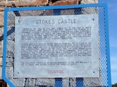 Stokes Castle Marker image. Click for full size.