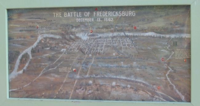 Fredericksburg Map Painting image. Click for full size.