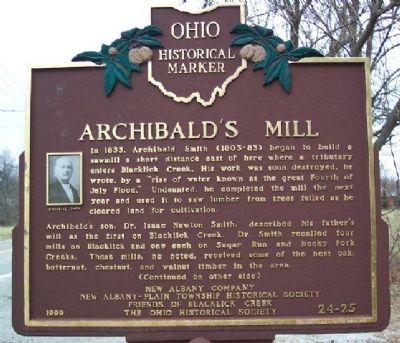 Archibald's Mill Marker (Side A) image. Click for full size.