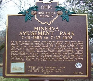 Minerva Amusement Park Marker (Side A) image. Click for full size.