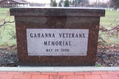 Gahanna Veterans Memorial image. Click for full size.