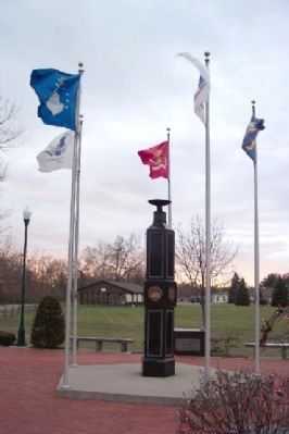 Gahanna Veterans Memorial Eternal Flame image. Click for full size.