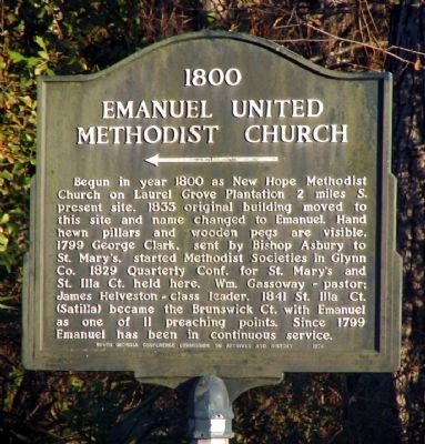 1800 Emanuel United Methodist Church Marker. Click for full size. 1800 Emanuel United Methodist Church Marker image. Click for full size.
