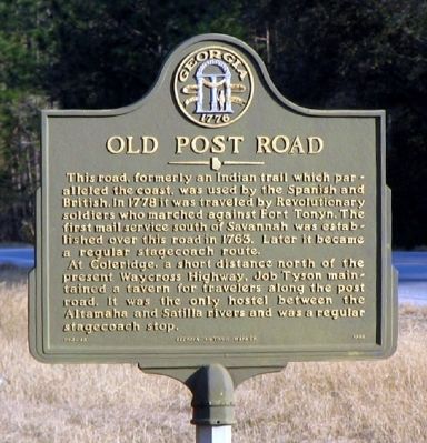 Old Post Road Marker image. Click for full size.