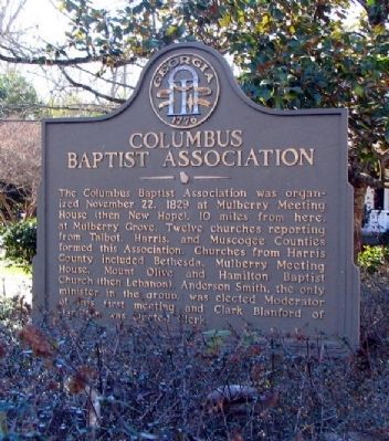 Columbus Baptist Association Marker image. Click for full size.