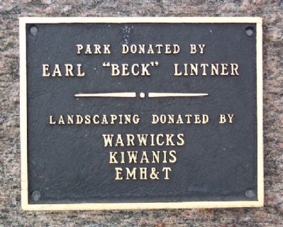 Park Donation Marker image. Click for full size.