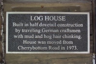 Log House Marker. Click for full size. Log House Marker image. Click for full size.