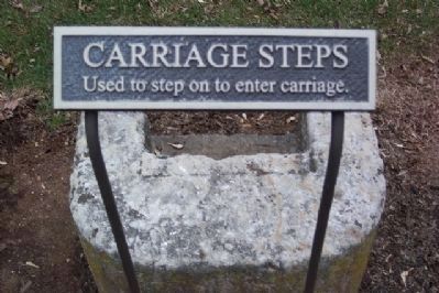 Carriage Steps Marker. Click for full size. Carriage Steps Marker image. Click for full size.