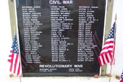 Revolutionary War and Civil War Panel. Click for full size. Revolutionary War and Civil War Panel image. Click for full size.