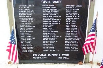 Revolutionary War and Civil War Panel image. Click for full size.