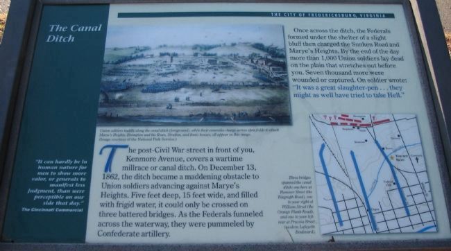 The Canal Ditch Marker. Click for full size. The Canal Ditch Marker image. Click for full size.