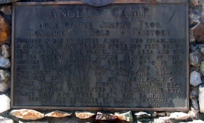 Angels Camp Marker image. Click for full size.