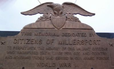 Millersport World War II Memorial Dedication image. Click for full size.