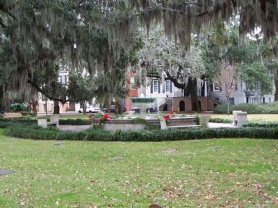 German Memorial Fountain, at Orleans Square, Savannah image. Click for full size.