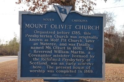 Mount Olivet Church Marker image. Click for full size.