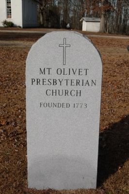 Mount Olivet Church Stone Marker image. Click for full size.