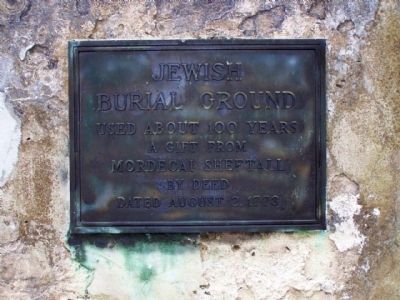 Old Jewish Burial Ground image. Click for full size.