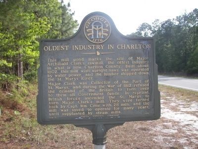 Oldest Industry in Charlton Marker image. Click for full size.