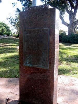 Back of Base: They Accompanied the Mormon Battalion. Click for full size. Back of Base: They Accompanied the Mormon Battalion image. Click for full size.