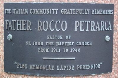 Father Rocco Petrarca Marker image. Click for full size.