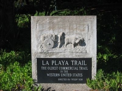 La Playa Trail Marker image. Click for full size.