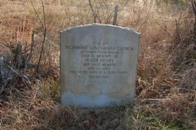 Site Of The Richmond Covenanter Church (Reformed Presbyterian) image. Click for full size.