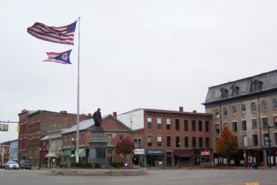 Champaign County Civil War Memorial at heart of downtown Urbana. Click for full size. Champaign County Civil War Memorial at heart of downtown Urbana image. Click for full size.