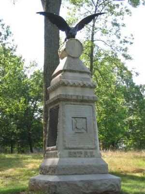 90th Pennsylvania Volunteers Monument. Click for full size. 90th Pennsylvania Volunteers Monument image. Click for full size.