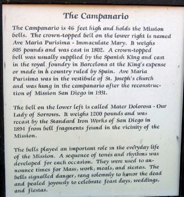 The Campanario Marker image. Click for full size.
