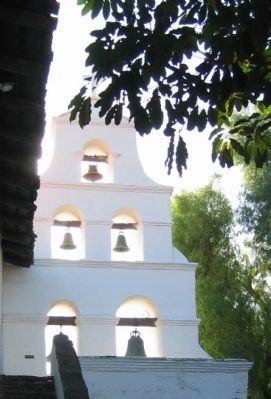 The Campanario and Mission Bells image. Click for full size.