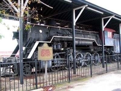 Builder of the Nation Marker and Engine No. 208. Click for full size. Builder of the Nation Marker and Engine No. 208 image. Click for full size.