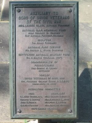 Dedication Plaque Behind the Monument image. Click for full size.