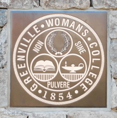 Greenville Woman's College Seal - Detail image. Click for full size.