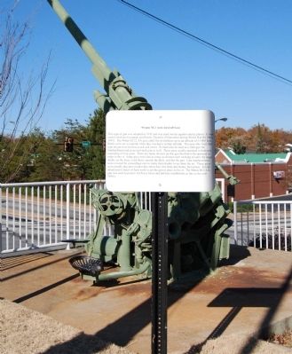 90 mm M-2 Anti-Aircraft Gun Marker image. Click for full size.