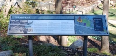 Old Mill Ruins Marker. Click for full size. Old Mill Ruins Marker image. Click for full size.